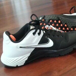 Nike Womens Alpha Huarache Elite 2 Turf Womens Bq4164-003 Size 7 Black/Whit